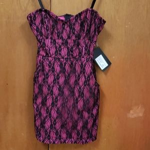 Urban Behavior Sweetheart Lace Mini Dress